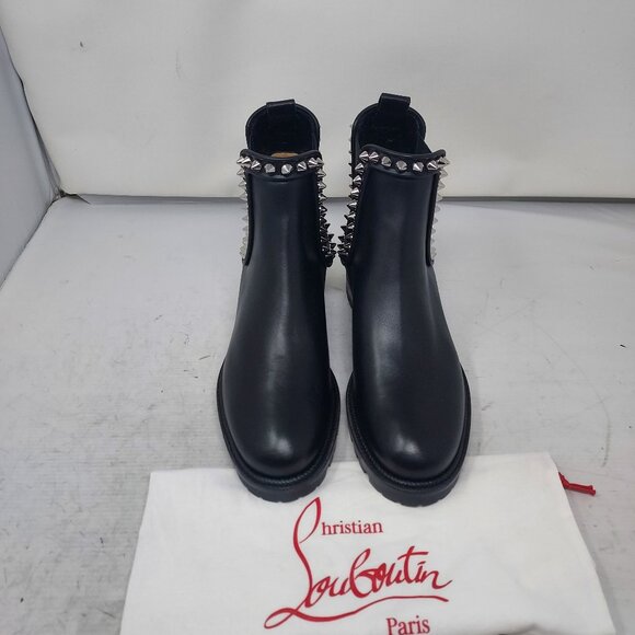 Christian Louboutin Black Spike Stud Capahutta Chelsea Boot - Picture 7 of 11